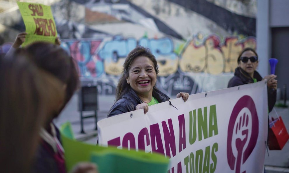 Cercavila protesta de Las Kellys en Barcelona.- JOEL KASHILA