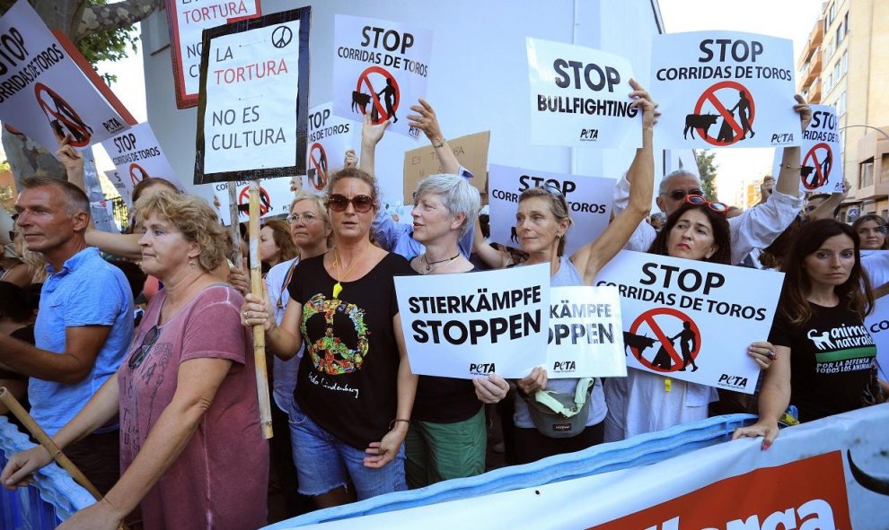 09/08/2019.-El pasado mes de diciembre el Constitucional anuló los artículos de la ley balear que prohíben "picar, banderillear y matar a la reses" en las corridas de toros que se celebren. / EFE -LLITERES