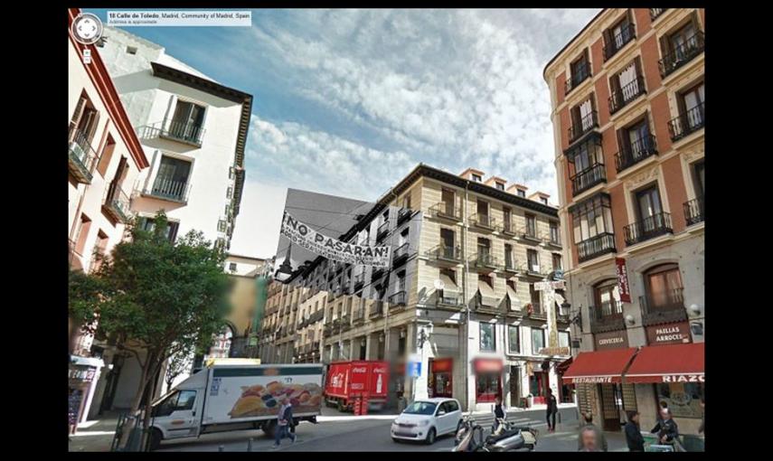 Imágenes de la Guerra Civil con las panorámicas de GoogleStreet View. CALLE TOLEDO (1936) // Sebastian Maharg