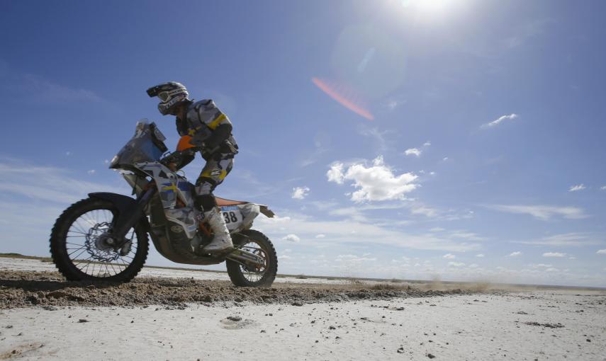 El sueco Thomas Berglund, durante la segunda etapa. REUTERS/Jean-Paul Pelissier