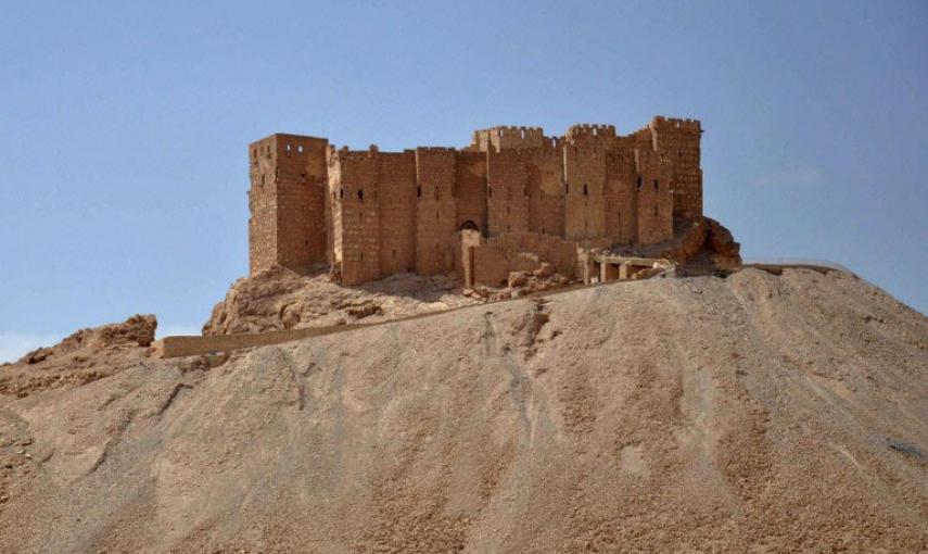 El antiguo castillo de Palmira. AFP