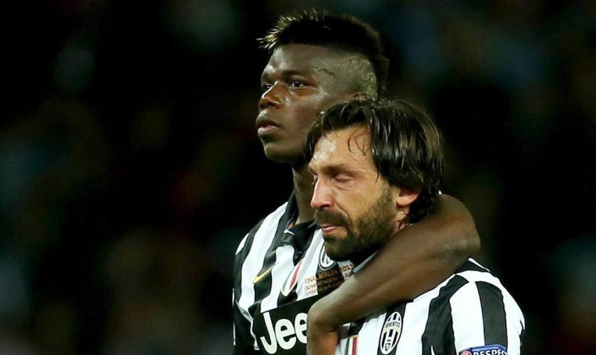 Pogba y Pirlo, se muestran abatidos tras la derrota.- INA FASSBENDER (EFE)