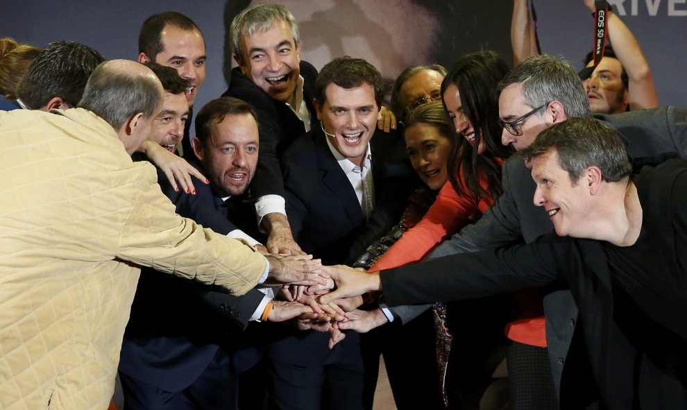 Albert Rivera, en el inicio de campaña de Ciudadanos en Madrid. / REUTERS