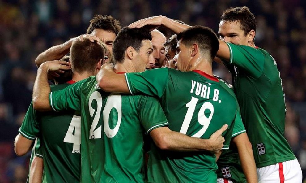 La selección de Euskadi se llevó el encuentro por 0-1. EFE/Alberto Estévez