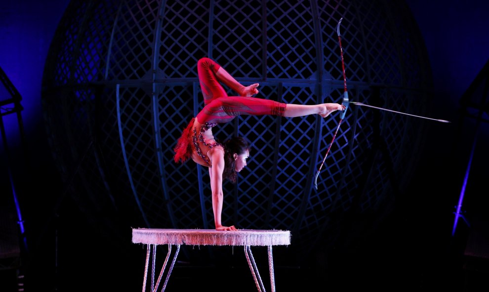 Presentación a la prensa de Zippos Cirque Berserk en el Peacock Theatre en Londres. REUTERS/Stefan Wermuth