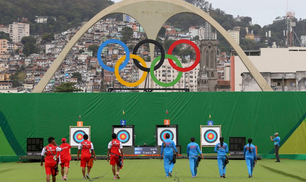 Los arqueros olímpicos competirán en pleno Sambódromo. /REUTERS