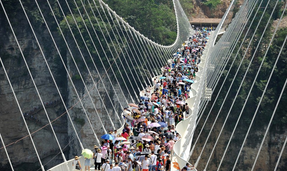 El puente, durante el día de su inauguración. REUTERS/Stringer