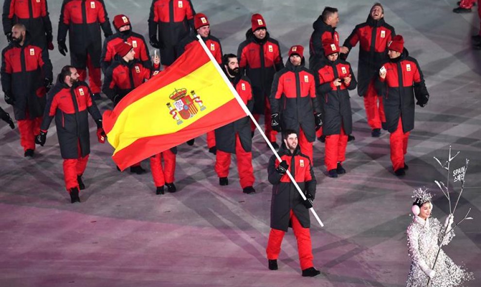 Ceremonia de inauguración de los Juegos Olímpicos de Invierno 2018, en el estadio de Pyeongchang. / EFE