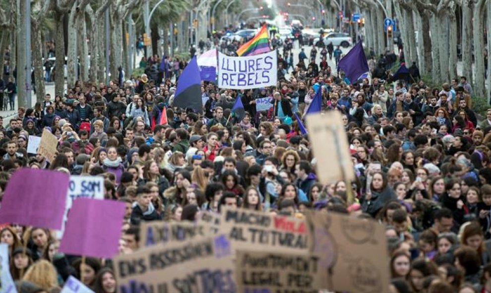 Manifestación en Barcelona. EFE