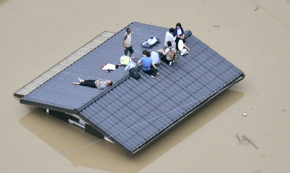 Decenas de personas murieron en Japón en la misma época del año en 2017 después de que las lluvias provocaran inundaciones. / Reuters