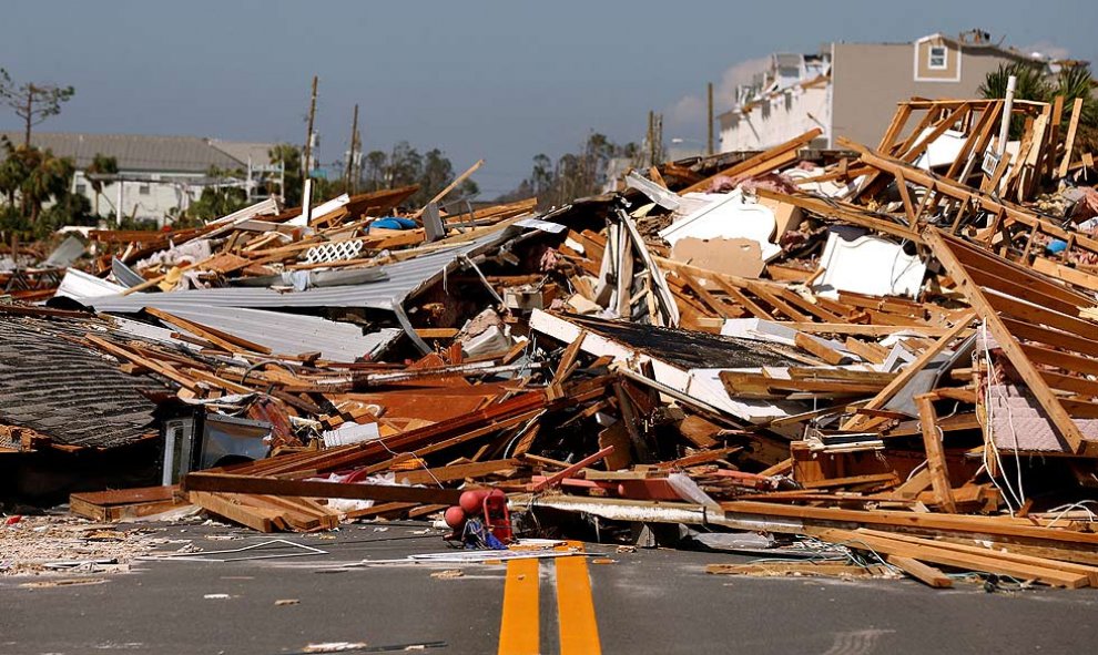 Los escombros dejados tras el huracán Michael en Mexico Beach, Florida, EE. UU., 11 de octubre de 2018. REUTERS / Jonathan Bachman