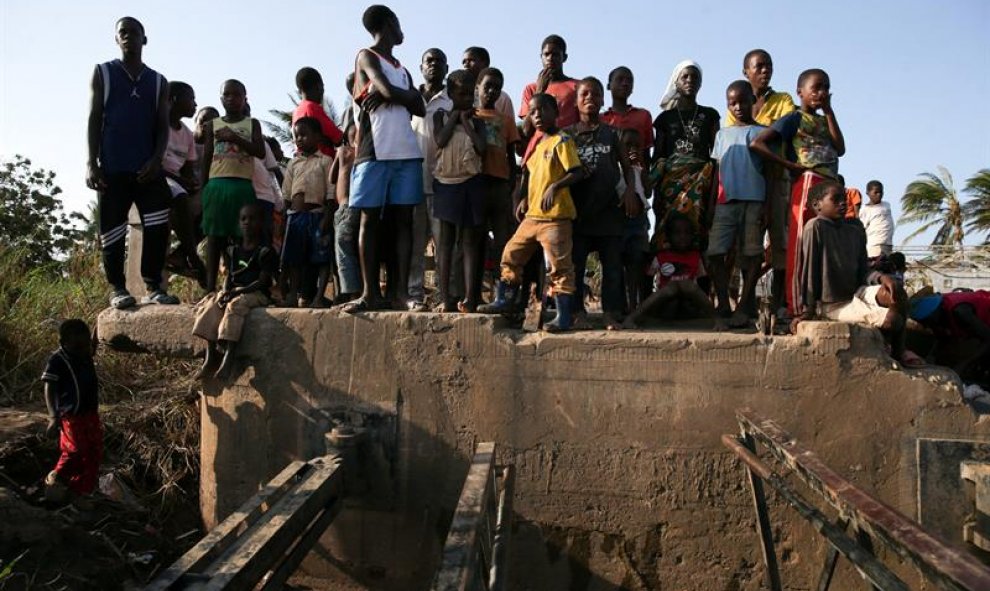 El ciclón Idai, un fenómeno climatológico de categoría 4 que tocó tierra en el centro de Mozambique. TIAGO PETINGA/EFE