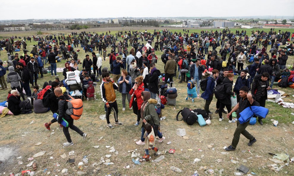 Campamento de Diavata. REUTERS/Alexandros Avramidis