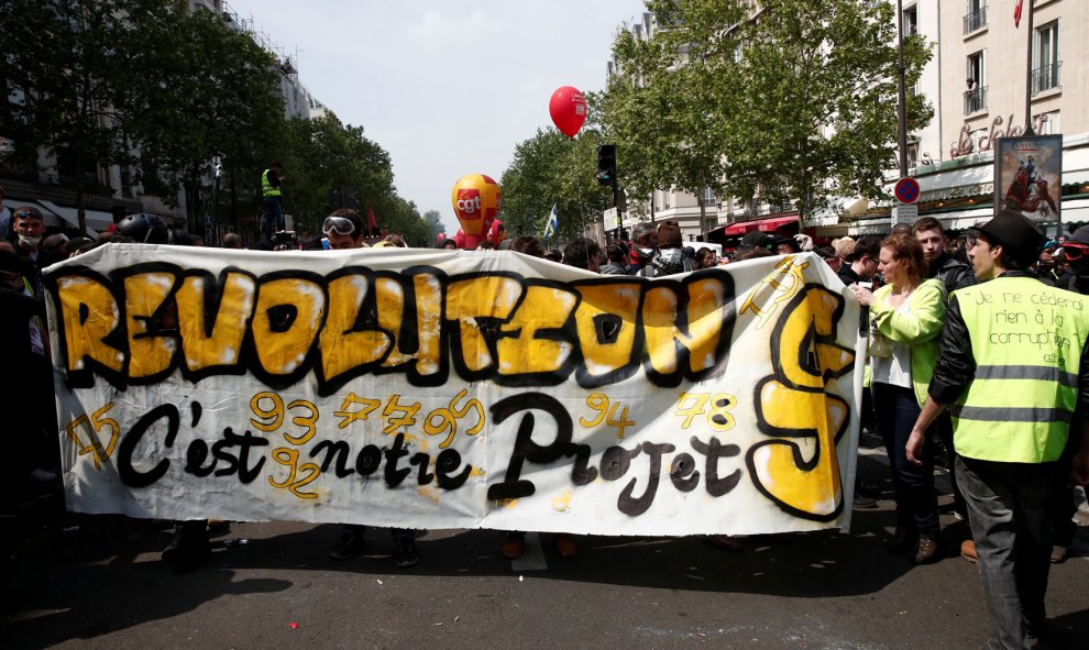 Manifestación del Primero de Mayo en París. / BENOIT TESSIER (REUTERS)