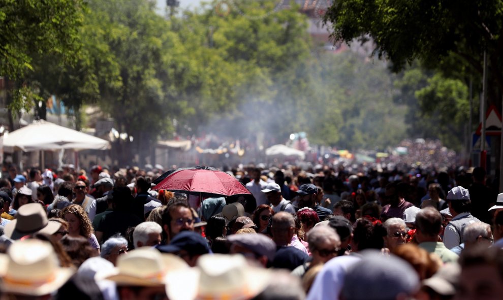 15/5/2019 Aspecto que presentaba hoy el parque de San Isidro, en el día que se celebra la festividad de San Isidro.- EFE