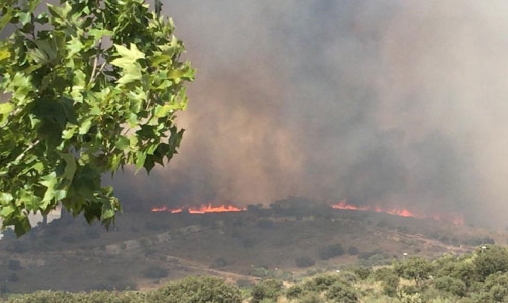 Incendio de Montesión y La Bastida, en Toledo. / EP