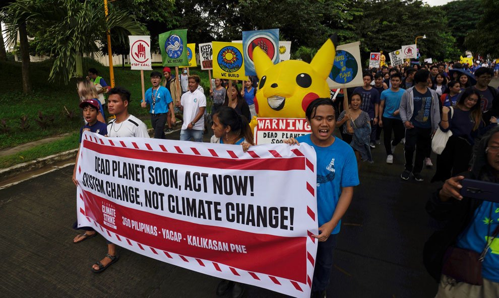 20-09-2019.- Protestas ecologistas en Manila, Filipinas. REUTERS/Peter Blaza