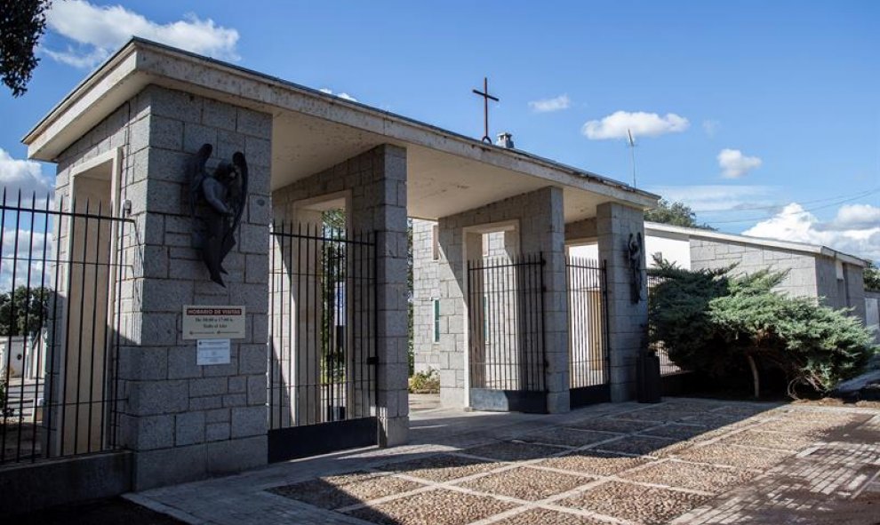 21/10/2019 - Vista del cementerio de Mingorrubio en Madrid donde el dictador español Francisco Franco (1892-1975) será enterrado tras su traslado del Valle de los Caídos./ EFE (Rodrigo Jiménez)