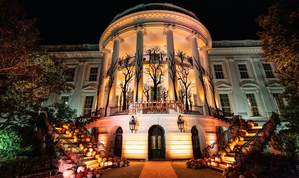 La Casa Blanca decorada para la noche de Halloween. Europa Press