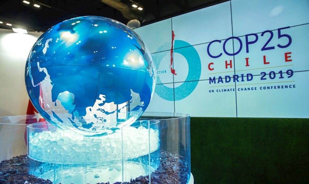 02/12/2019. - La COP25, que se iba a celebrar en Chile, arranca en Madrid con el lema "Tiempo de actuar". / EFE - EMILIO NARANJO