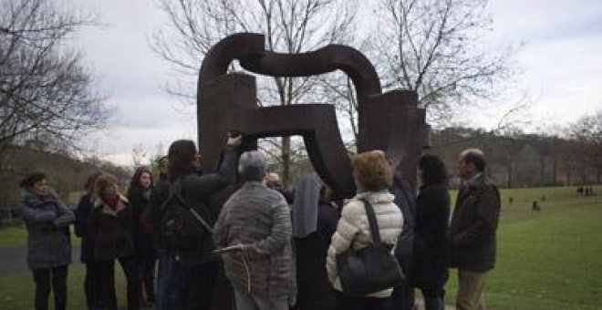 Chillida-Leku, el 30 de diciembre de 2010, penúltimo día que permaneció abierto. h. b.