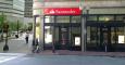 Oficina bancaria de Santander Bank en Boston.