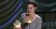 La actriz Shailene Woodley recoge el premio a la Mejor Actuación Femenina por "Bajo la misma estrella"./ REUTERS-Mario Anzuoni