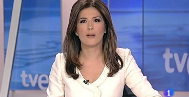 La presentadora Lara Siscar en TVE.