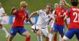 Alexia Putellas (c), durante el partido ante Corea del Sur. EFE/CHRIS ROUSSAKIS