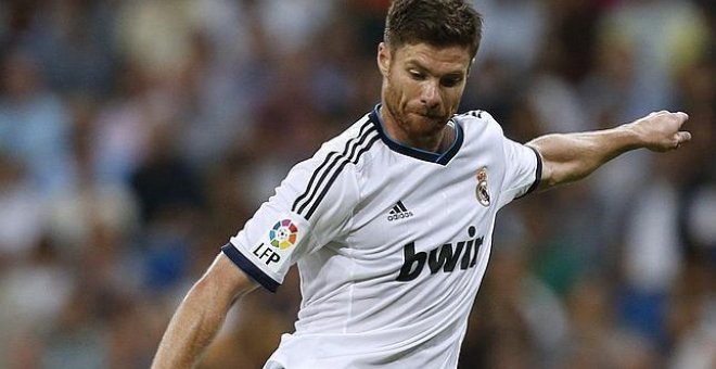 Xabi Alonso, durante su época como jugador en el Real Madrid. EFE