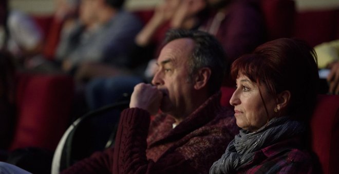 Espectadores en una sala de cine, en una imagen de archivo. EP