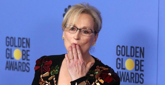 Meryl Streep, en la gala de los Globos de Oro. EFE