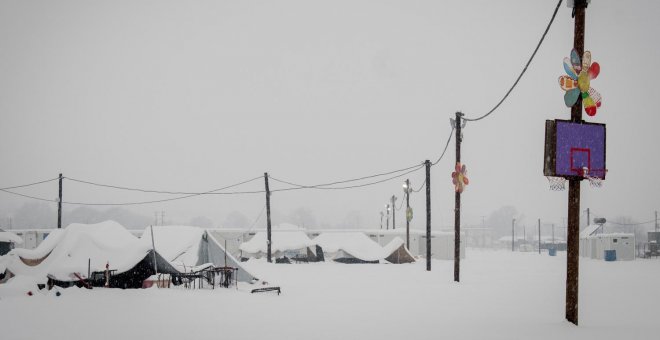 Campamento de Katsikas, al norte de Grecia. - LUCAS BERTOLDO