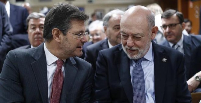 El ministro de Justicia, Rafael Catalá, y el fiscal general del Estado, José Manuel Maza. - EFE