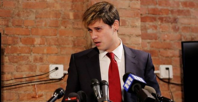 Milo Yiannopoulos anuncia en Nueva York su dimisión. | REUTERS