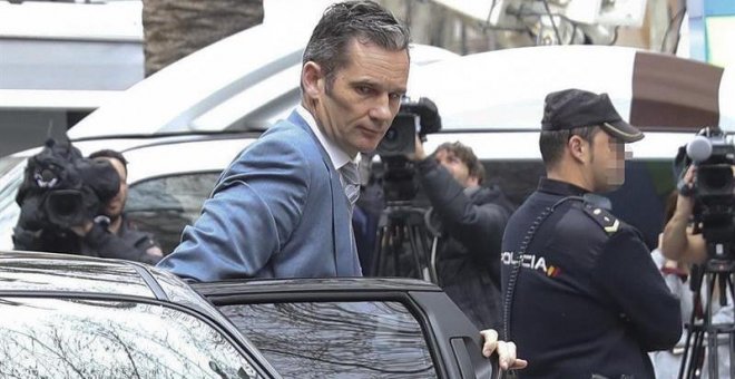 El marido de la infanta Cristina, Iñaki Urdangarin, llega a la Audiencia de Palma. - EFE