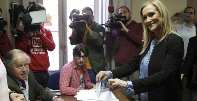 La presidenta de la Comunidad de Madrid y aspirante a la presidencia del PP regional, Cristina Cifuentes.- EFE