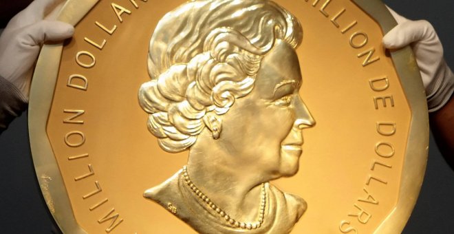 Roban la moneda de oro más grande del mundo de un museo de Berlín. REUTERS