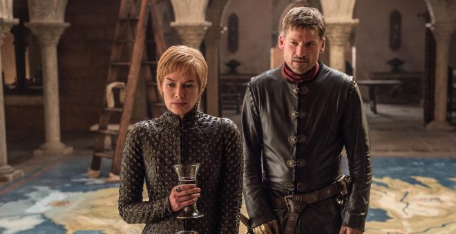 Los hermanos Cersei y Jamie Lannister.