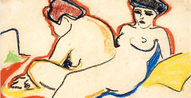 Una de las obras de Ernst Ludwig Kirchner, de 1905, incluidas en la muestra.