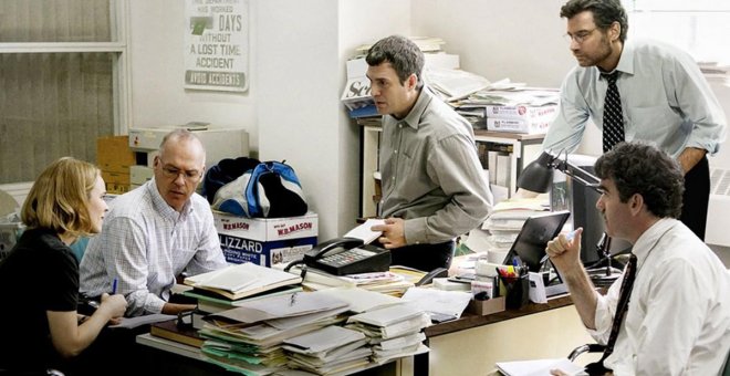 Escena de la película Spotlight. 2015, Tom McCarthy