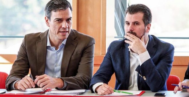 Pedro Sánchez, en Valladolid. / EFE