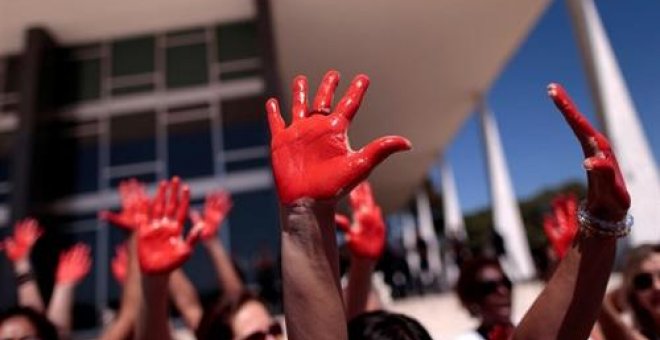 Mujeres en una marcha contra las violencias machistas -  Imagen de archivo / EUROPA PRESS