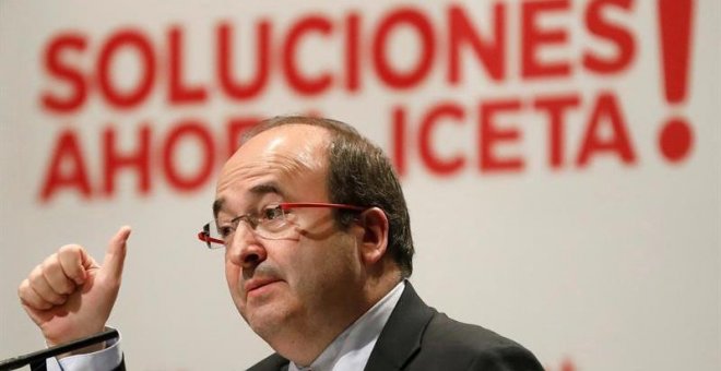 El candidato del PSC a la presidencia de la Generalitat, Miquel Iceta. - EFE