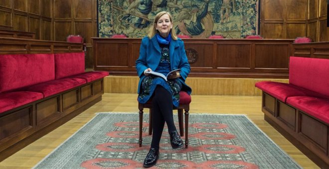 La catedrática María Elósegui, nuevo miembro español del Tribunal Europeo de Derechos Humanos (TEDH).. EFE/JAVIER BELVER