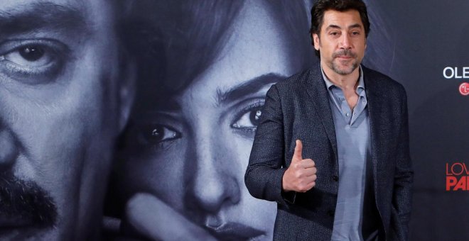 El actor Javier Bardem, durante la presentación en Madrid de la película 'Loving Pablo'.- EFE