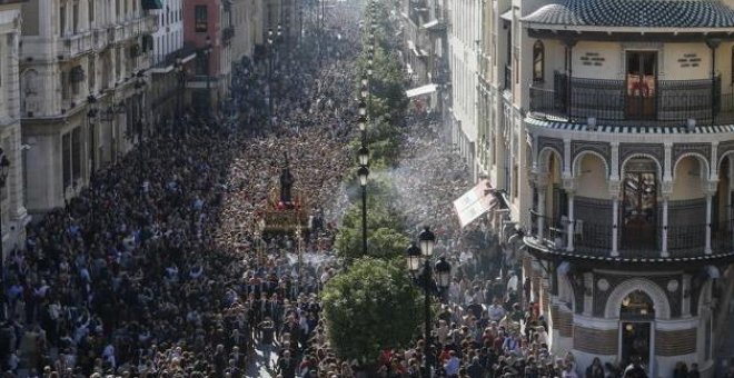 Regreso de Jesús del Gran Poder a su Basílica.- EFE