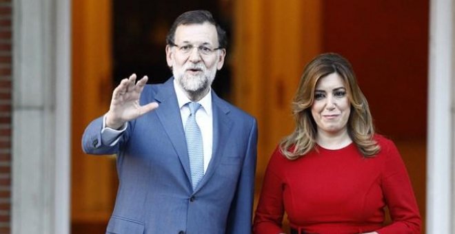 Mariano Rajoy y Susana Díaz -. EUROPAPRESS