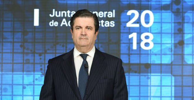 El presidente de la compañía de electricidad Endesa, Borja Prado, durante la Junta de accionistas de Endesa, celebrada en Madrid. EFE/ Fernando Villar