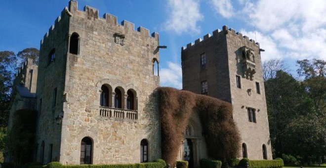 Entrada del Pazo de Meirás, en la localidad coruñesa de Sada.